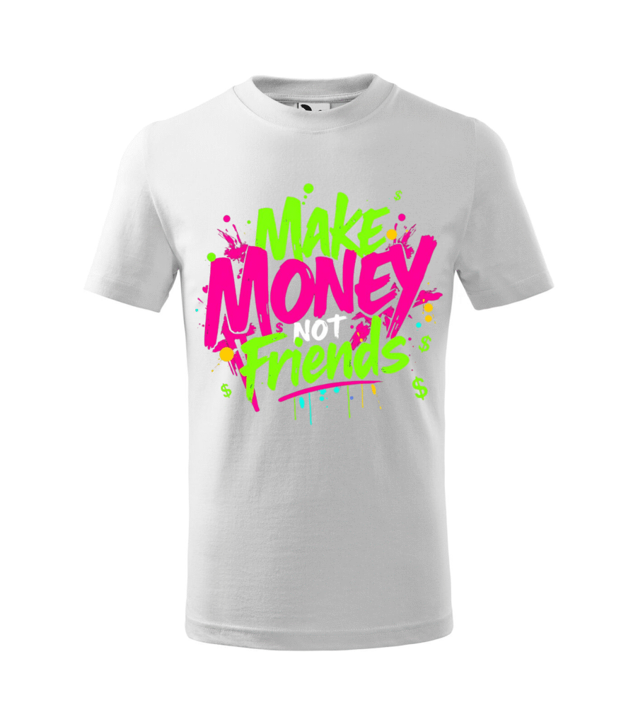 Tricou Alb Make Money