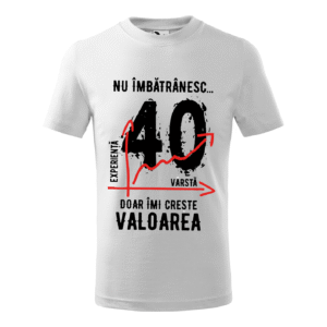 Tricou Alb Valoare 40
