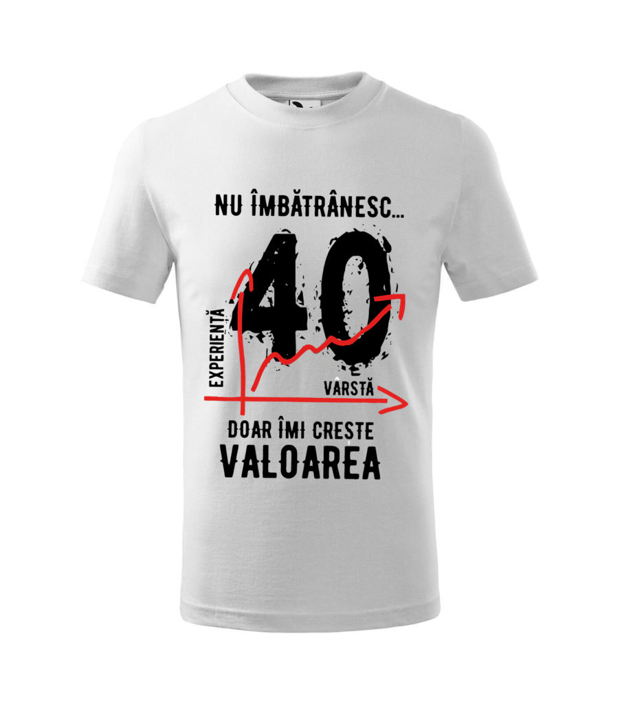 Tricou Alb Valoare 40