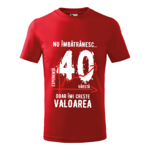 Tricou Rosu Valoare 40