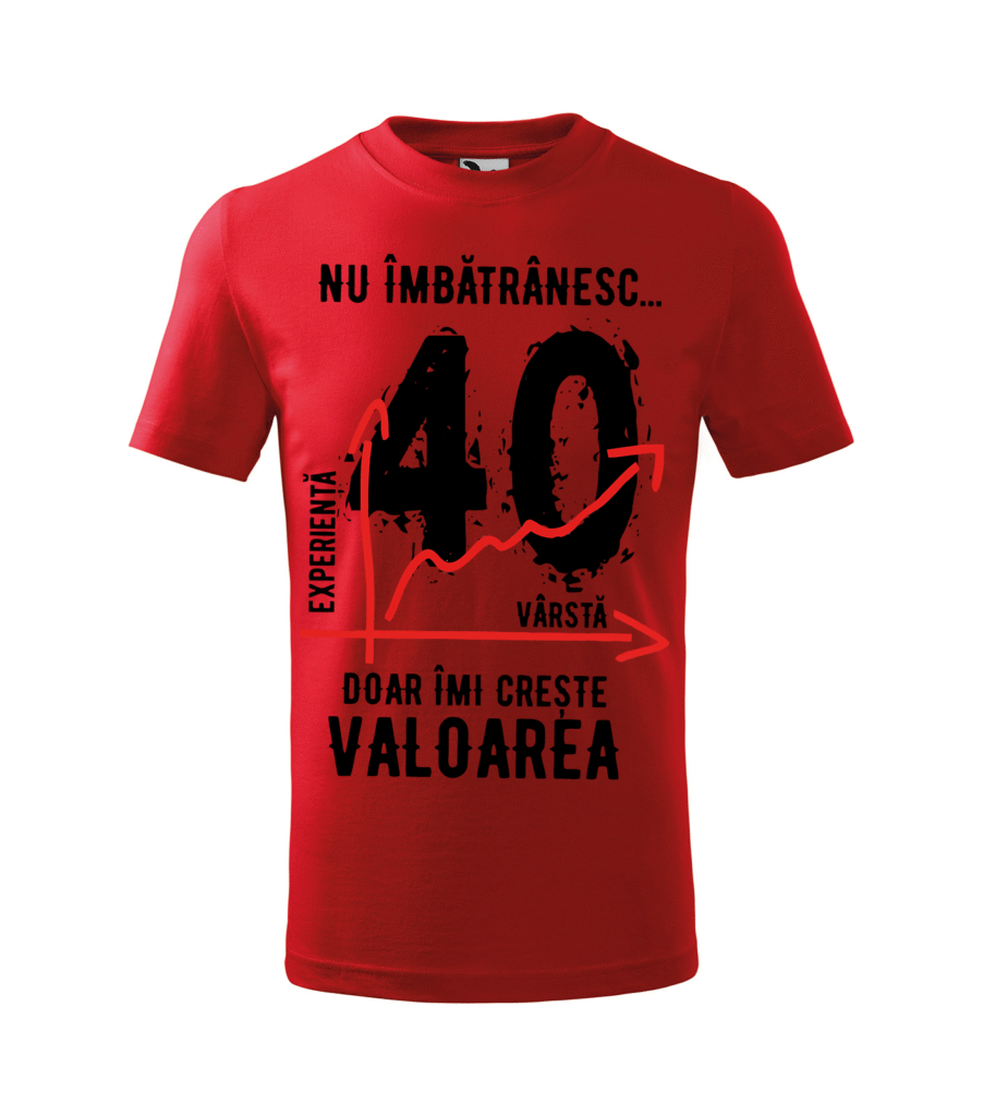 Tricou Rosu Valoare 40