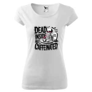 Tricou Alb Dead Inside