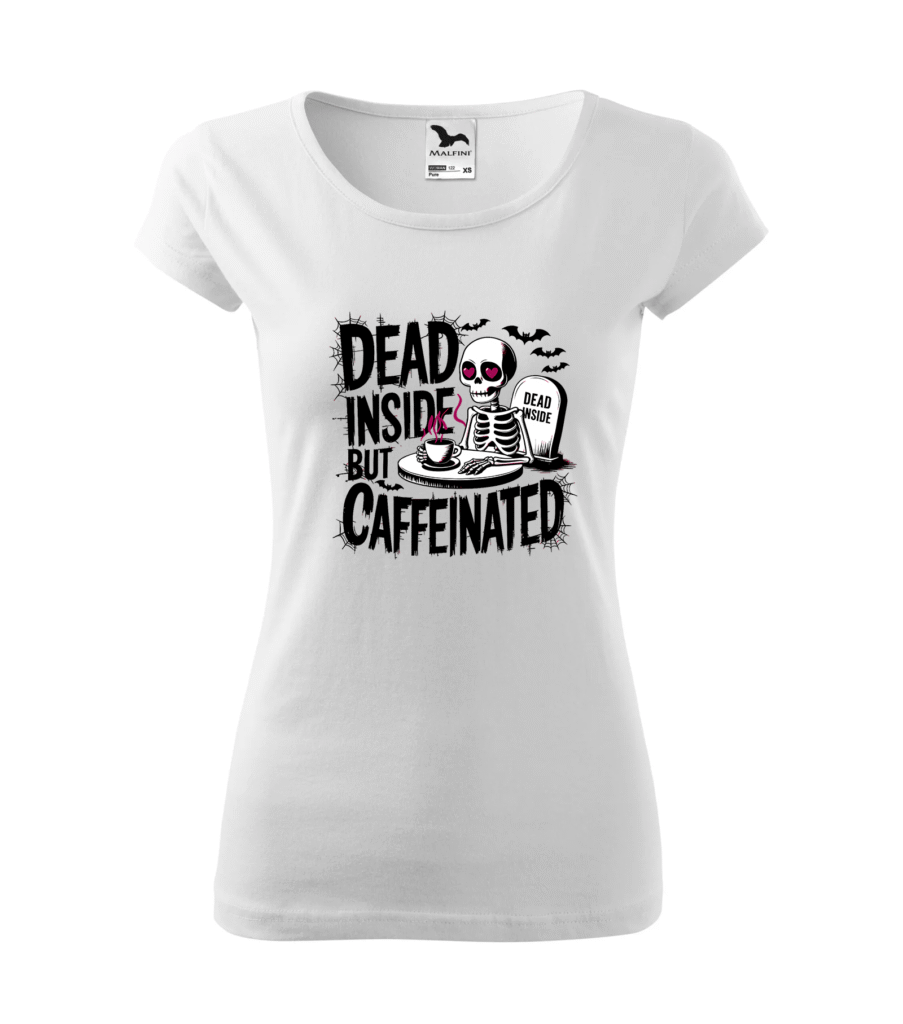 Tricou Alb Dead Inside